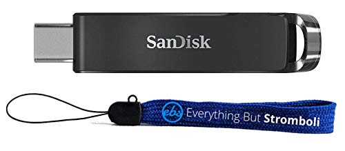 SanDisk Ultra USB Type-C Flash Drive 32GB -SDCZ460-032G-G46- Bundle with -1- Everything But Stromboli Lanyard