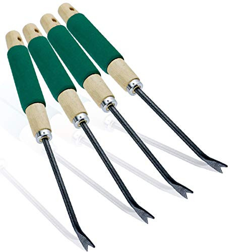 YG_Oline 4 Pack Weeder Tool for Garden Weed Picker Hand Weeder Weed Puller Hand Tool Dandelion Fork Weed Remover Tools