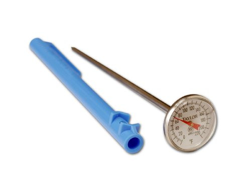 Taylor Precision Products Standard Grade Thermometer -1-Inch Dial-