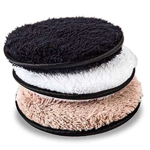 ICYANG 3 Pack Microfiber Makeup Remover Towel Face Cleansing Cloth Pads Cleansing Reusable Pads