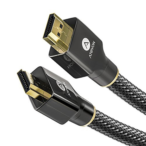 4K HDMI Cable 3.3 ftAtevon High Speed 18Gbps HDMI 2.0 Cable4K HDR 3D 2160P 1080P Ethernet 28AWG Braided HDMI Cord Audio Return-ARC- Compatible with UHD TV Blu-ray PS4/3 PC Fire TV 4K HDMI Cable 3.3 ftAtevon High Speed 18Gbps HDMI 2.0 Cable4K HDR 3D 2160P 1080P Ethernet 28AWG Braided HDMI Cord Audio Return-ARC- Compatible with UHD TV Blu-ray PS4/3 PC Fire TV