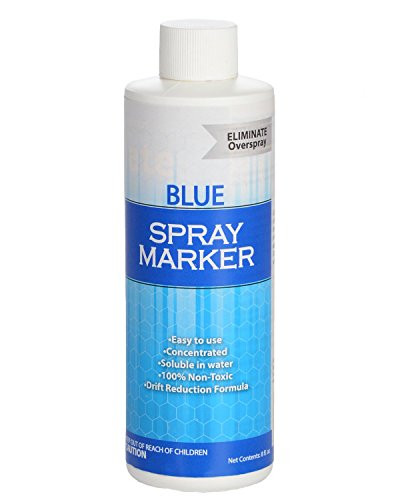 Blue Spray Marker - -8 Ounces- - Weed Spray Dye Herbicide Dye Fertilizer Marking Dye Turf Mark and Blue Herbicide Marker Organic Herbicide Marking