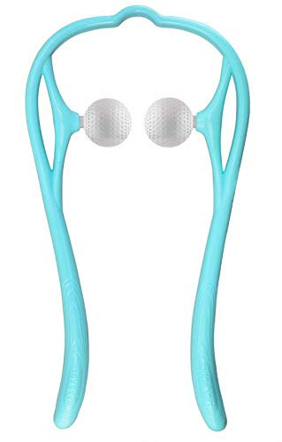 Neck Massager for Neck and Shoulder Deep Tissue Trigger Point Manual Self Muscle Massage for Muscle Pain Relief Use at Home and Office