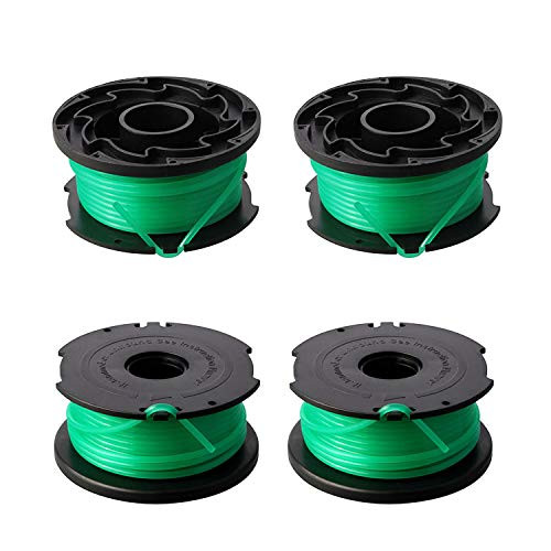 Eyoloty String Trimmer Spool Replacement for Black and Decker SF-080 GH3000 LST540 Weed Eater 20ft 0.080 inch GH3000R LST540B Edger Refills Line Auto Feed Single Line Parts Trimmers Line Cord-4 Packs-