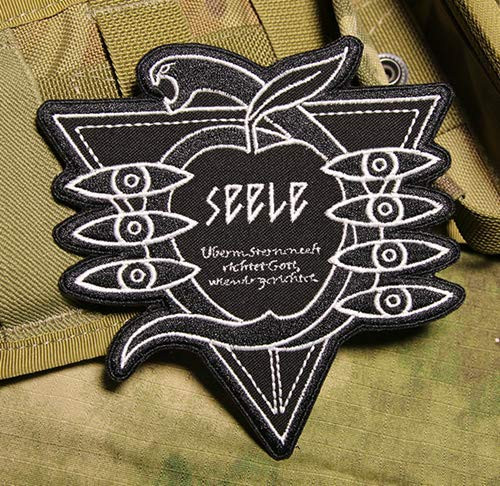Evangelion Seele Military Patch Fabric Embroidered Badges Patch Tactical Stickers for Clothes with Hook  and  Loop