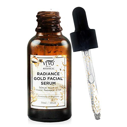 Radiance Gold Facial Serum - 24K Gold Serum for Face - Anti Aging Facial Serum with 24K Gold Seaweed Vitamin E - Wrinkle Remover - 30 Ml / 1 Fl Oz