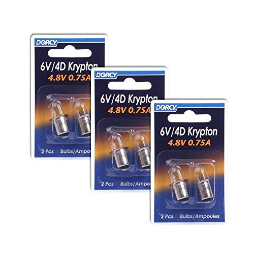 Dorcy 6-Volt/4D-4.8-Volt 0.75A Bayonet Base Krypton Replacement Bulb -3-