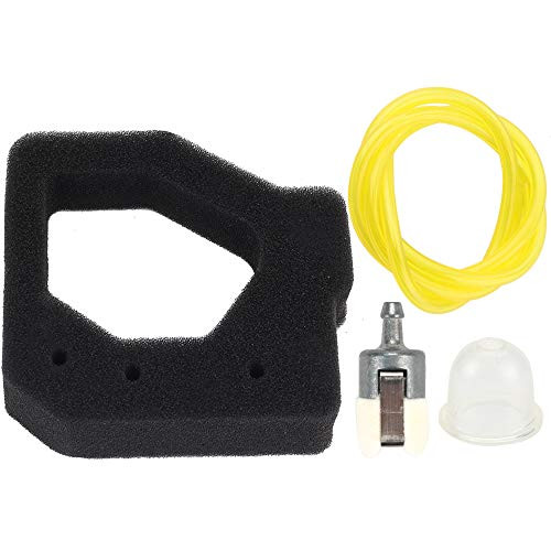 BQBS 17211-Z0H-800 Air Filter for Honda GX25 GX25N GX25NT FG110 FG110K1 Engine Tiller with Fuel Filter Line Primer Bulb