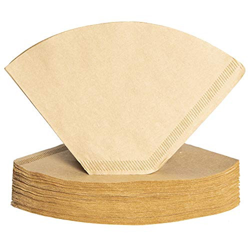DOLOPL Coffee Filters Disposable Cone Paper Coffee Filter Natural Unbleached Dripper Filter 4-6 Cup for Pour Over Coffee Makers 100 Counts