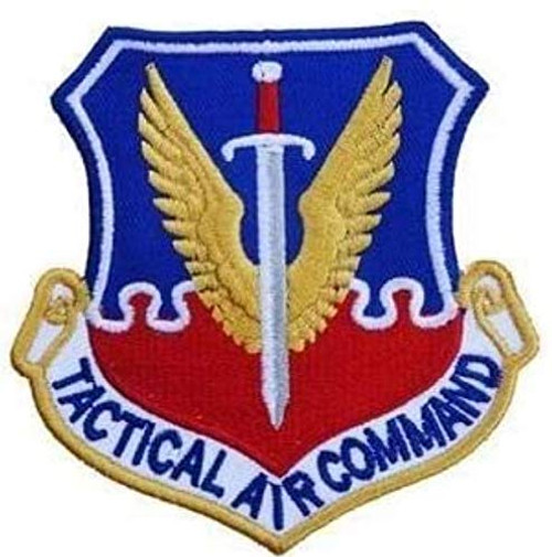 USAF AIR Force Tactical AIR Command TAC Military Patch Fabric Embroidered Badges Patch Tactical Stickers for Clothes with Hook  and  Loop