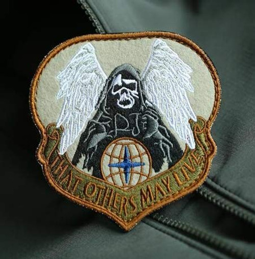 That Others May Live USAF AIR Force Pararescue PJ Military Patch Fabric Embroidered Badges Patch Tactical Stickers for Clothes with Hook  and  Loop