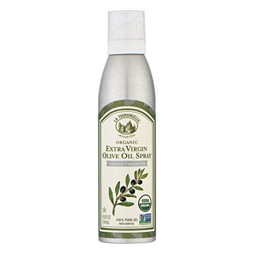 La Tourangelle Extra Virgin Olive Oil Spray 5 Fl. Oz. Cold-Pressed Extra Virgin Olive Oil All-Natural Artisanal Great for Cooking Sauteing and Dressing La Tourangelle Extra Virgin Olive Oil Spray 5 Fl. Oz. Cold-Pressed Extra Virgin Olive Oil All-Natural Artisanal Great for Cooking Sauteing and Dressing