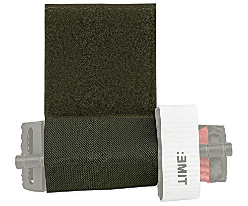 KRYDEX Elastic Tourniquet Holder with Hook  and  Loop for Tactical Vest Chest Rig Competition Belt -Ranger Green-