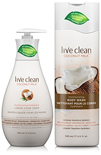 Live Clean Coconut Milk Moisturizing Liquid Hand Soap with Body Wash