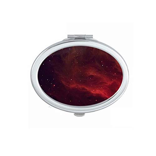 Fancy Nebula Dark Universe Mirror Portable Fold Hand Makeup Double Side Glasses