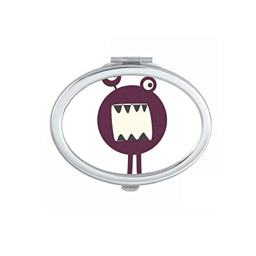 Universe And Alien Monster Mirror Portable Fold Hand Makeup Double Side Glasses