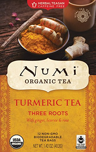 Numi Organic Tea Turmeric Tea Three Roots12 Bag-S-1.42 OZ-40.2G-