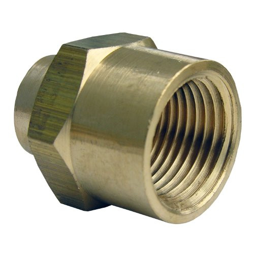LASCO 17-9275 3/8-Inch Female Pipe Thread by 1/4-Inch Female Pipe Thread Brass Bell Reducer