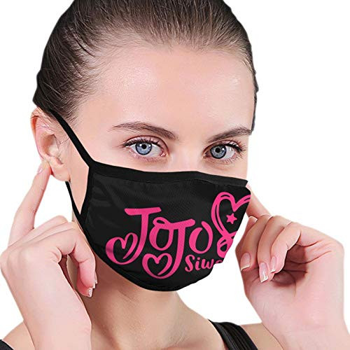 HorseTe Face Mask JoJo Siwa Logo Washable Reusable Dust Scarfs Mouth Windproof Mask Black