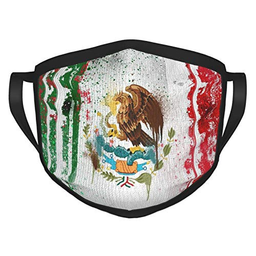 Cloth Face Masks Mexican Flag Dust Mouth Cover Reusable Balaclavas Bandanas Breathable Muffle