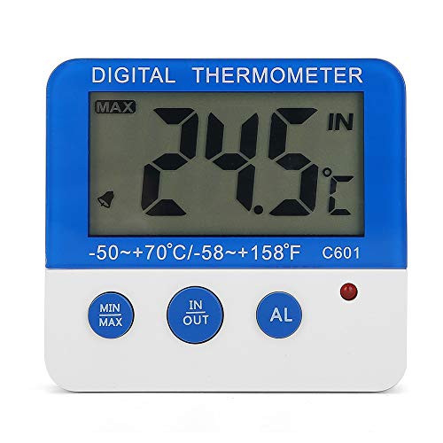 ?Romantic Present?Thermometer Livestock Electronic Boquite Mini Indoor Alarm Thermometer Large ABS Electronic Thermometer for Livestock Temperature Meter Farm Display