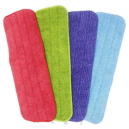 4 Pack Microfiber Cleaning Pads Replacement Mop Pads Reveal Mop Pad Spray Mop Heads Fit for All Fit All Spray Mops and Reveal Mops -4 Pack Reveal Mop Pad-