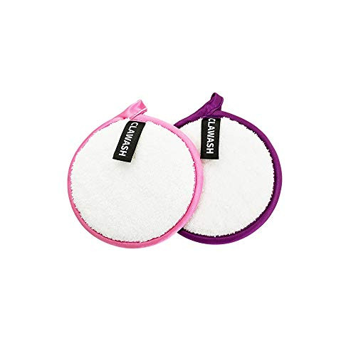 ClaWash - Reusable Makeup remover pad only with water Facial Make Up Removal Wipes Washable Face Cleaning Cloths