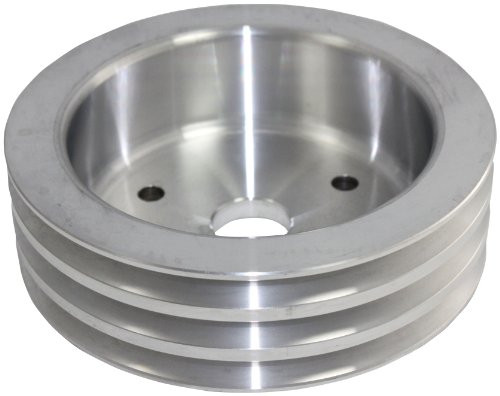 Mota Performance A70462 SBC CHEVY 3 Groove Aluminum Crank Pulley Short Water Pump