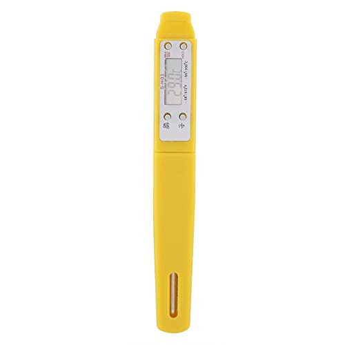 Meat Thermometers Timers 1Pc Instant Reading Digital Food Thermometer Kitchen Cooking BBQ Meat Probe -Yellow-