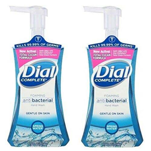 Dial 05400 7.5 Oz Spring Water Anti-Bacterial Foaming Hand Soap 2-Pack