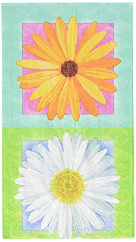 amscan in Bloom Daisy Guest Towels - 192 Ct.