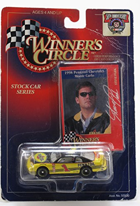 1998 Steve Park 3 Monte Carlo Pennzoil Monte Carlo 1/64 Scale Diecast With Photo Collectors Card Insert DEI Owned Car Winners Circle Edition 1998 Steve Park 3 Monte Carlo Pennzoil Monte Carlo 1/64 Scale Diecast With Photo Collectors Card Insert DEI Owned Car Winners Circle Edition