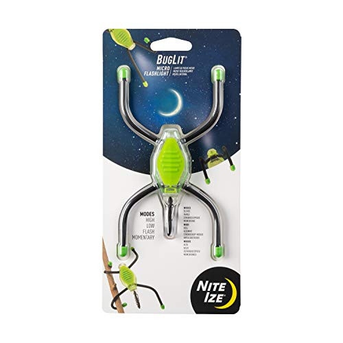Nite Ize BGT02-17-R7 BugLit Micro Flashlight Standing or Hanging Task Light Lime