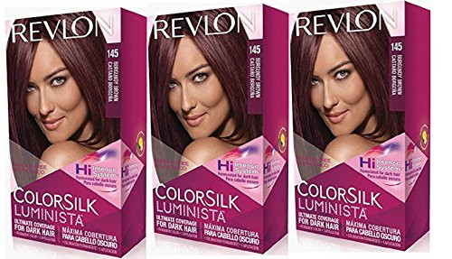 Revlon Colorsilk Luminista Haircolor Burgundy Brown 3 Count