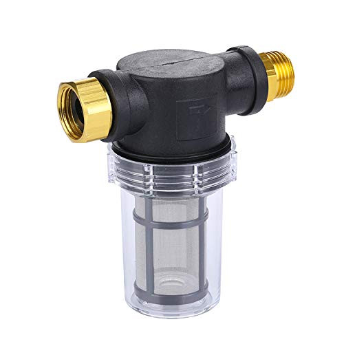 CREEXEON Sediment Filter Attachment for Garden Hoses and Pressure Washers 3/4 inch 100 mesh