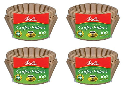 Melitta 8-12 Cup Basket Filter Paper -Natural Brown 400 Count-