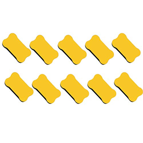 Shan-S Magnetic Blackboard Eraser Sidewalk Chalk Eraser Dry-Wipe Cleaner Duster Chalkboard Whiteboard Chalk Eraser Black Board White Board Erasers Office School Supplies 10 Pieces