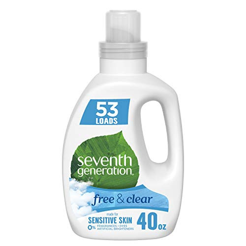 Seventh Generation Concentrated Laundry Detergent Free  and  Clear Unscented 40 oz -53 Loads-