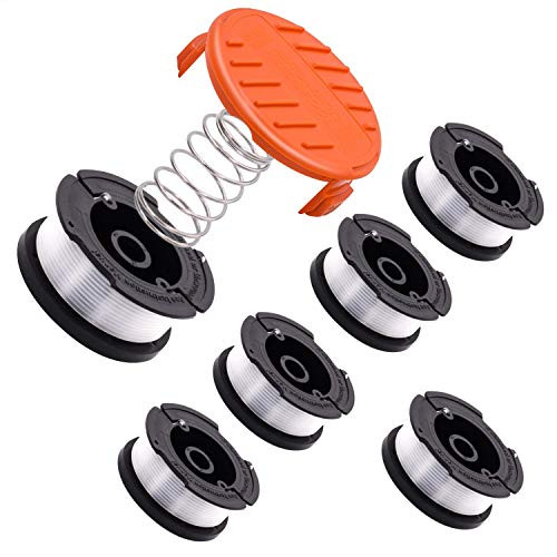CRST String Trimmer Replacement Spool Weed Eater Cap Autofeed Trimmer String AF-100 0.065-inch 30ft for Black and Decker String Trimmers -8-