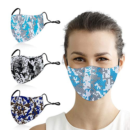 3 Pack Face Mask Reusable Unisex Cotton Mouth Mask Adjustable Earloop Dust Face Mask Breathable and Comfortable Mouth Masks