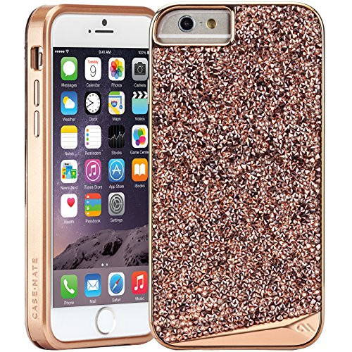 Case-Mate iPhone 6 Plus Case - BRILLIANCE - 800+ Genuine Crystals - Apple iPhone 6 Plus/iPhone 6s Plus - Rose Gold