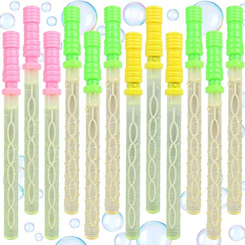 CCINEE 12 Pack Bubble Wand Assortment with 12 Pack Refill Bubble Solution Summer Toys Fun Bubble Wands for Party Favors Bath Party Outdoor Activities CCINEE 12 Pack Bubble Wand Assortment with 12 Pack Refill Bubble Solution Summer Toys Fun Bubble Wands for Party Favors Bath Party Outdoor Activities
