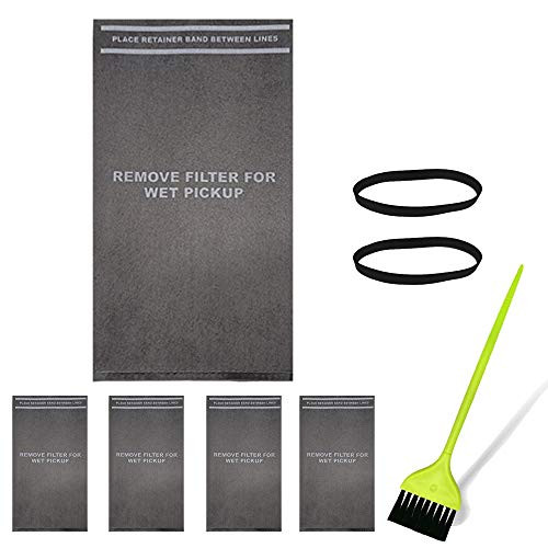 5 Pack Vac Filter Bags compatible with 2 to 2.5 Gallon Wet/Dry vacs and Powerhead Bucket Vac part CRAFTSMAN 38737/9-38737/CMXZVBE38737