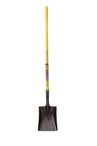 Nupla SP14L-E #2 Ergo Power Square Point Shovel, Hollow Back Heavy Gauge Blade, Ergo Grip, 14 Gauge, 48" Long Handle