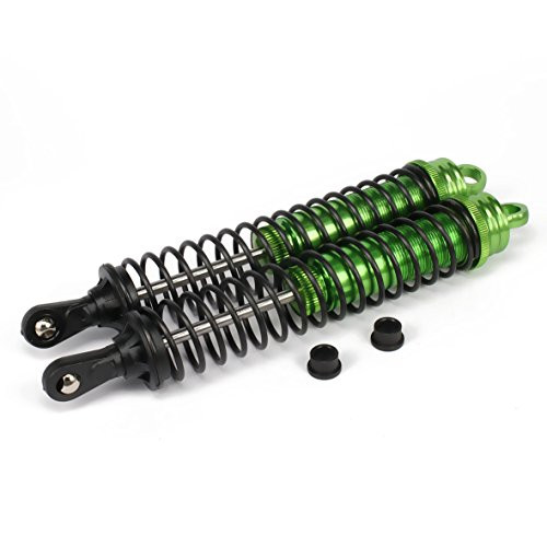 RCAWD Shock Absorber Damper 81002 140mm Oil Filled Adjustable Aluminum for Rc Car 1/8 Buggy Truck Upgraded Hop-Up Parts HPI HSP Traxxas Losi Axial Tamiya 2Pcs-Green-