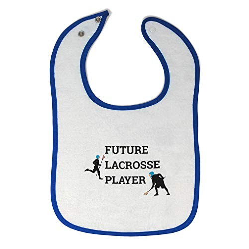 Toddler  and  Baby Bibs Burp Cloths Future Lacrosse Player Funny New Cotton Items for Girl Boy Sport Gifts Ah White Royal Blue Design Only Toddler  and  Baby Bibs Burp Cloths Future Lacrosse Player Funny New Cotton Items for Girl Boy Sport Gifts Ah White Royal Blue Design Only