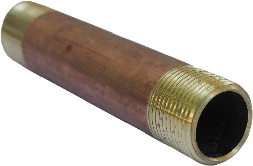 LASCO 17-9497 3/4-Inch by 5-Inch Red Brass Pipe Nipple