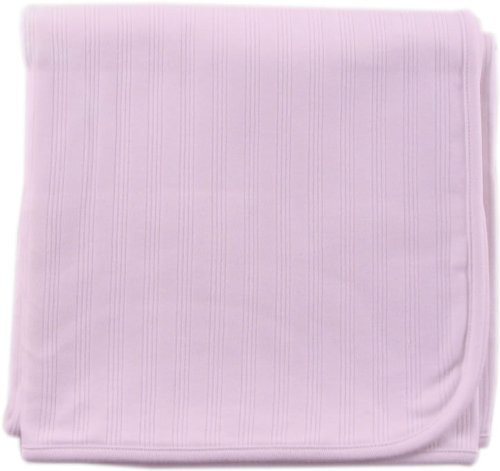 Touched by Nature Unisex Baby Organic Cotton Swaddle Receiving and Multi-purpose Blanket Pink One Size