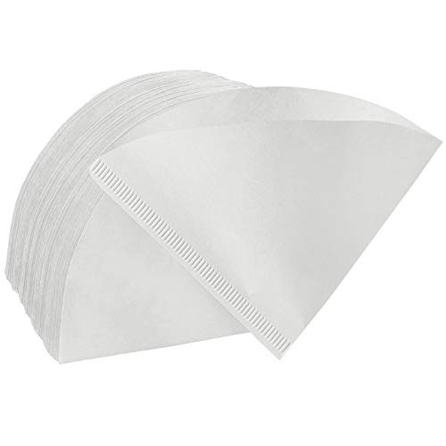 Coffee Filter Paper 200 Count White V02 Disposable Coffer Filters Cone Shaped Coffee Filter Fit for Coffee Dripper -2-4 cup-