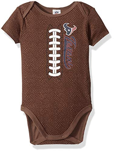 NFL Houston Texans Unisex-Baby Football Bodysuit Brown 3-6 Months